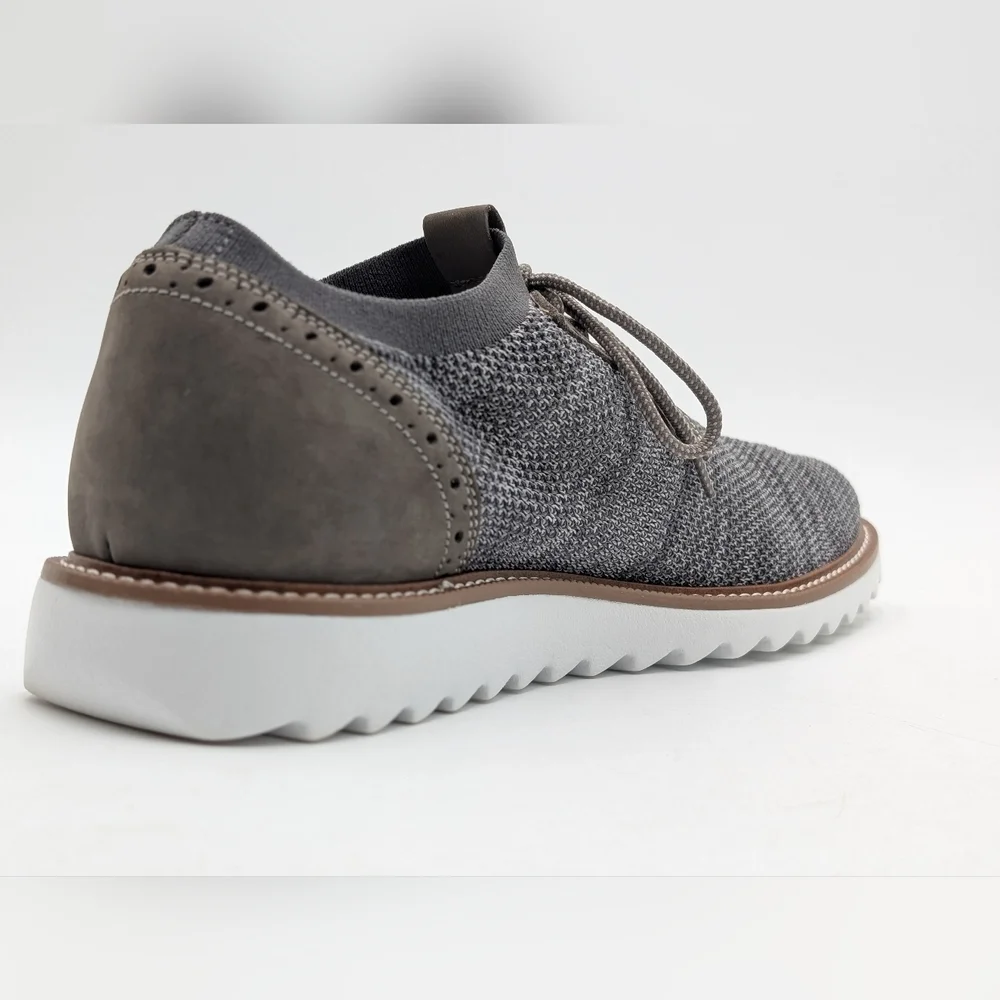 Dockers Feinstein Men Size 11.5 Gray Knit Oxford Smart Series Comfort Foot Bed